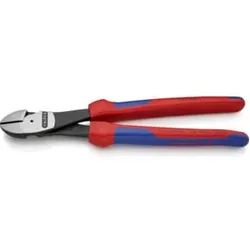 KNIPEX 74 02 250 Kraft-Seitenschneider schwarz atramentiert 250 mm