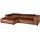 MASSIVMOEBEL24.DE Ecksofa 304x164x69 Ottomane links Cord kupfer VALENCIA