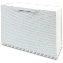 2er-Set Schuhregale WellHome Rattan aus Polypropylen in Weiß