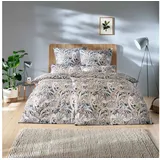 Estella Bettwäsche Estella Mako-Satin Bettwäsche 200x200 Anastasia navy blau beige Paisle, Mako-Satin, 3 teilig, für Sommer und Winter bunt