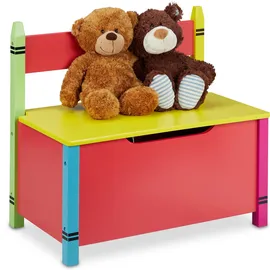 Relaxdays Kindersitzbank Relaxdays 60 x 54,5 x 35 cm MDF mehrfarbig