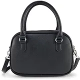 HARPA Schultertasche "TELLIE", Damen, Gr. B/H/T: 9,5cm x 19cm x 25,5cm, schwarz, Lederimitat, unifarben, Taschen Schultertasche, mit drei Hauptfächern