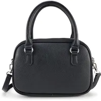 HARPA Schultertasche "TELLIE", Damen, Gr. B/H/T: 9,5cm x 19cm x 25,5cm, schwarz, Lederimitat, unifarben, Taschen Schultertasche, mit drei Hauptfächern