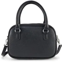 HARPA Schultertasche "TELLIE", Damen, Gr. B/H/T: 9,5cm x 19cm x 25,5cm, schwarz, Lederimitat, unifarben, Taschen Schultertasche, mit drei Hauptfächern