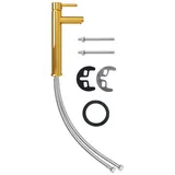 vidaXL Waschtischarmatur Mischbatterie Golden 12x30 cm