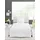 BIERBAUM Chic Uni Unifarben Weiß 240 x 220 cm + 2 x 80 x 80 cm