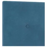 vidaXL Kopfteil mit Kopfteil Dunkelblau 80 cm