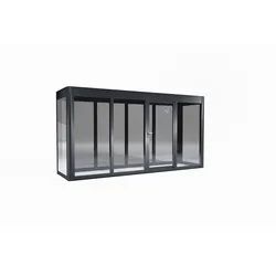 SunElements Design Gewächshaus SunGarden Power mit Photovoltaikdach 4.1 anthrazit-metallic, Wände: 6mm Acrylglas, Dach: Doppelglasmodule 5 % Transparenz