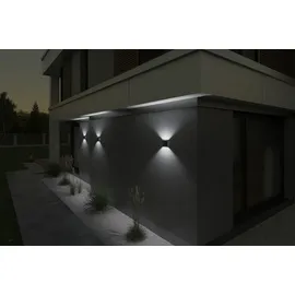 KANLUX Außenwandleuchte Aluminium 11,5 cm IP54 8W Graphit