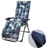 Zyronn Liegenauflage Auflage Gartenliege 170x53x8 cm, Auflagen für Deckchair, Polsterauflage für Sonnenliege, Gartenmöbel mit Einstellband