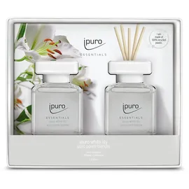 ipuro Raumduft ESSENTIALS white lily blumig 2x 50 ml, 1 St.
