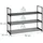 Relaxdays Schuhregal 30 x 55 x 92 cm schwarz / schwarz