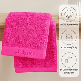 s.Oliver Gästehandtuch 30 x 50 cm pink