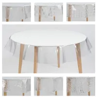 Laro Ø 140 cm Premium Line Transparente Tischdecke rund