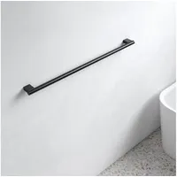 Keuco Handtuchstange Plan, Badetuchhalter, schwarz matt beschichtet, 80,1 cm