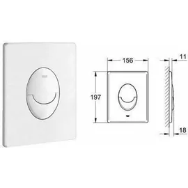 Grohe Rapid SL 3-in-1 Set für WC 1.13m Bauhöhe, alpinweiß 38722001