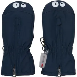 Color Kids Mittens W. Zipper 6480 total eclipse (7850) 6-12M