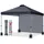luxuskollektion Faltpavillon 3 x 3 m inkl. Seitenwand Schwarz