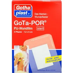 Gothaplast GOTA-POR PU Wundfilm 7,2x5 cm steril Pflaster Verbandsmaterial 5 ct 