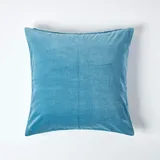Homescapes Kissenbezug Samt 60 x 60 cm Blau