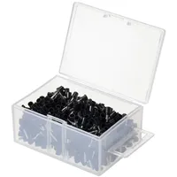 TRU Components TC-11599336 Aderendhülsen-Sortiment 1.5mm2 Schwarz 500St.