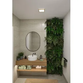 Paulmann Atria Shine 1 eckig 190x190mm 8W 1160lm Holzoptik/beige