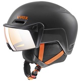 Uvex hlmt 700 visor Skihelm 52-55 cm, 60 dark slate/orange mat)