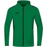 Trainingsjacke mit Kapuze sportgrün/schwarz XXL