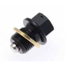 TECNIUM Magnetische Ablassschraube - schwarzes Aluminium M14x1.5x13.5, schwarz