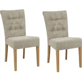 Home Affaire »Queen«, (Set), 6 St., Feinstruktur, Esszimmerstuhl mit Knopfheftung, 2er, 4er oder 6er-Set