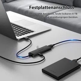 Vention USB Hub 4-Port 3.0 USB Verteiler Splitter 1 Meter