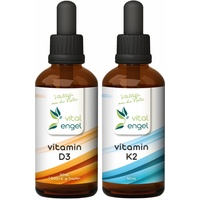 SET - Vitamin D3 + Vitamin K2 Tropfen  (2x 50ml) - Vital Engel (459,00€/l)