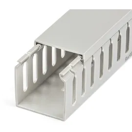 Startech "StarTech.com Open Slot Cable Management Raceway with Cover, 2\"\"(50mm)W x 2\"\"(50mm)H, 6.5ft(2m) length, 1/4\"\"(8mm) Slots,