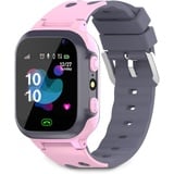 Kinder-Smartwatch, wasserdichte 1,44-Zoll-Farb-Touchscreen-Multifunktionsuhr, Echtzeit-LBS-Ortung, 2-Wege-Sprachanrufe Kinder-Smartwatch mit Klassenraum-Modus Selfie-Kamera (Rosa)