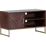 GUTMANN FACTORY Lowboard GUTMANN FACTORY "Fishbone", braun, B:90cm H:50cm T:42cm, Massivholz, Sideboards, Kommode, Breite 90 cm