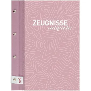 ROTH Zeugnismappe Pattern mit Buchschrauben Dusty Rose
