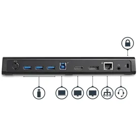 Startech StarTech.com USB 3.0 Dockingstation für zwei Monitore mit HDMI & 4K DisplayPort