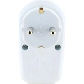 Schwaiger Steckdosenleiste 1xSchuko mit Schalter 1 St. Weiß