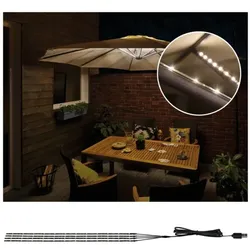 Paulmann 94208 Mobile Strip Parasol Schirmbeleuchtung IP44 4er-Set, 4x40cm
