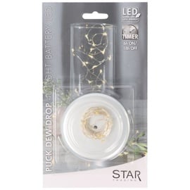 Star Trading LED-Draht-Lichterke String Dew Drops 40 ww LED silberfarben 728-19