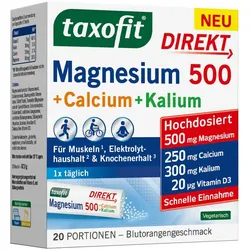 taxofit® Magnesium 500 + Calcium + Kalium DIREKT