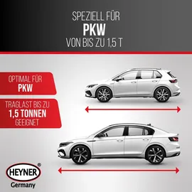 Heyner Wagenheber Stahl 1,5t schwarz