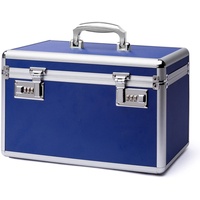 HEWEI WORKS Hohe Kapazität Medizinbox, 37.8x22.3x23.8cm, Geeignet für die Lagerung von Medikamenten und wichtigen persönlichen Gegenständen. In Kleiner Pillendose Enthalten (blau)