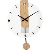 Sharplace Pendeluhr aus Holz, Wanduhr, Dekoration, dekorativ, geräuschlos, 39,4 x 54,4 cm, für Esszimmer, Einweihungsgeschenk, arabische Ziffern