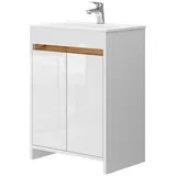 Vicco Lemgo 2-tlg. Weiß Hochglanz