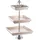 Marrakesch Orient & Mediterran Interior Vintage Obst-Etagere Ansgar 3 Etagen edel aus Holz und Aluminium 54 cm