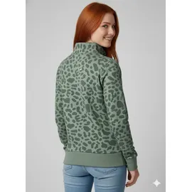 Ragwear Sweatjacke "RYLIE PRINT ZIP O", Damen, Gr. L, dusty grün, Sweatware, Obermaterial: 65% Baumwolle, 35% Polyester, bedruckt, gemustert, normal, Rundhals, Rippbündchen, Sweatjacken Sweatjacke