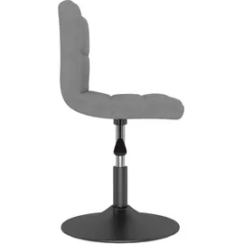 vidaXL Esszimmerstuhl Drehbar Hellgrau Samt