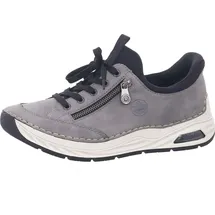 Rieker Damen Sneaker Grau/Schwarz 38