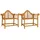vidaXL Gartenstühle 91 x 62 x 94 cm teak 2er Set
